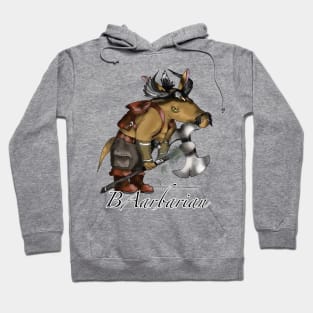 dnd barbarian aardvark Hoodie